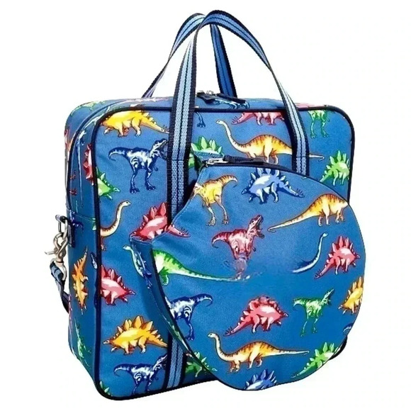 Kids Tennis Bag NWT -Boys/ Girls- Recycled- Dinosaurs- Pottery Barn Kids